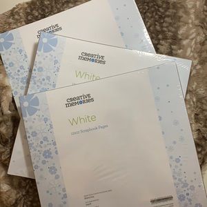New Creative Memories 12x12 white refill pages (3)